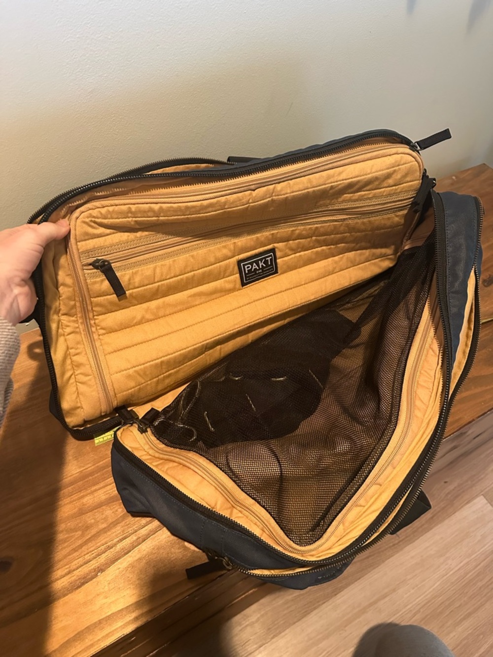 Pakt One Travel Duffel in Blue - Versatile Everyday Carry - Picture 7 of 12